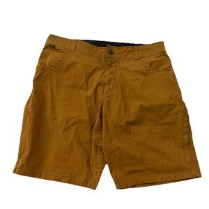Kuhl Ramblr Shorts 36 Mens Teak Brown UPF 50+ Classic Fit 10” Inseam Patina Dye